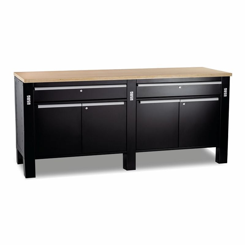 506 KL | Workstation with wooden top - Usag - U05060246