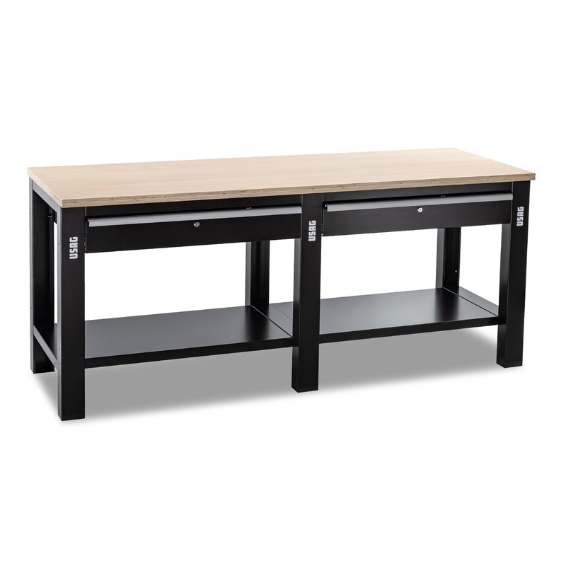 506 TLC - Workbenches with wooden top - 1 or 2 drawers - Usag