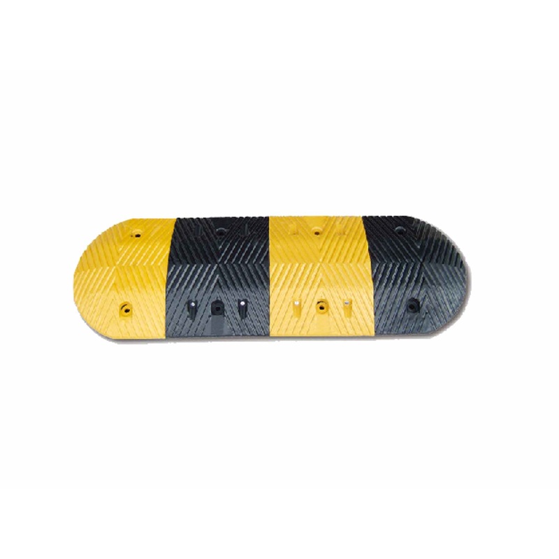 DH model - Road retarders in black rubber and yellow reflective stripes - BUMPS