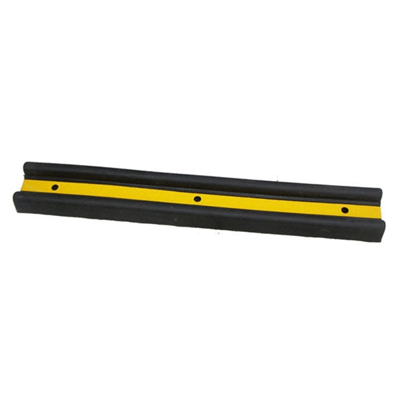 Rubber bumper pad with reflective film - Warehouses and garages - Interior and exterior corner protection - DH-WP-4