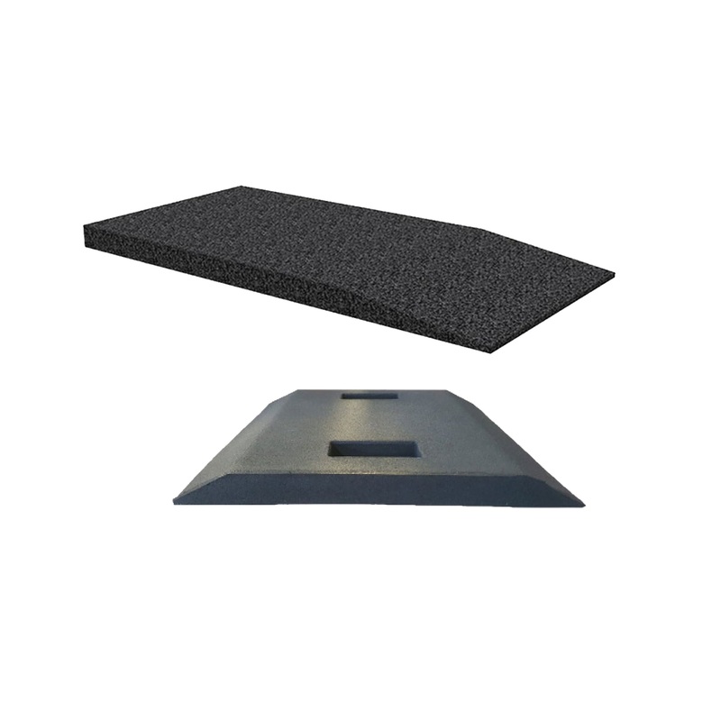 Rubber ramps for loading, access, mobile and universal - Low frame, suitable for scissor lifts and elevators