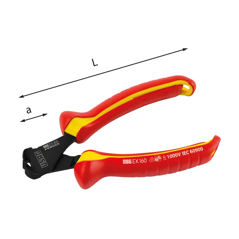 086 EX - Insulated front cutting pliers 1000 v - Usag - U00860103