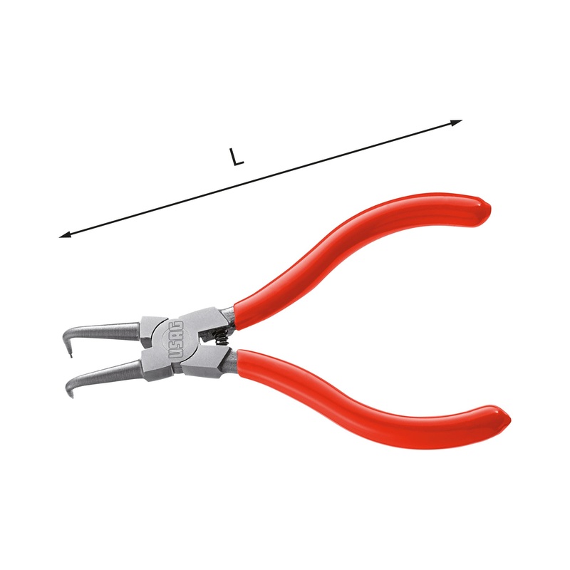 127 CP - Pliers with 90 bent noses for internal snap rings - Usag