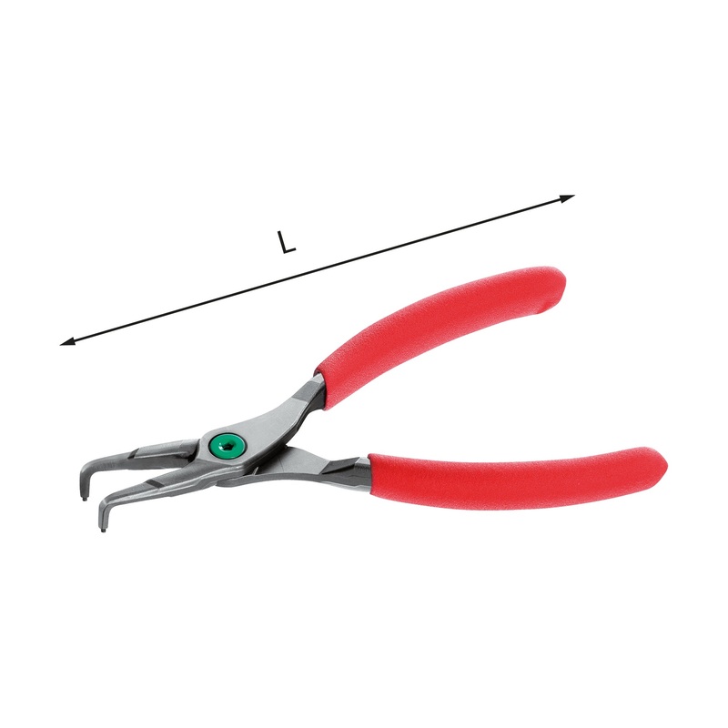 127 PN - Pliers with 90 bent noses for internal snap rings - Usag