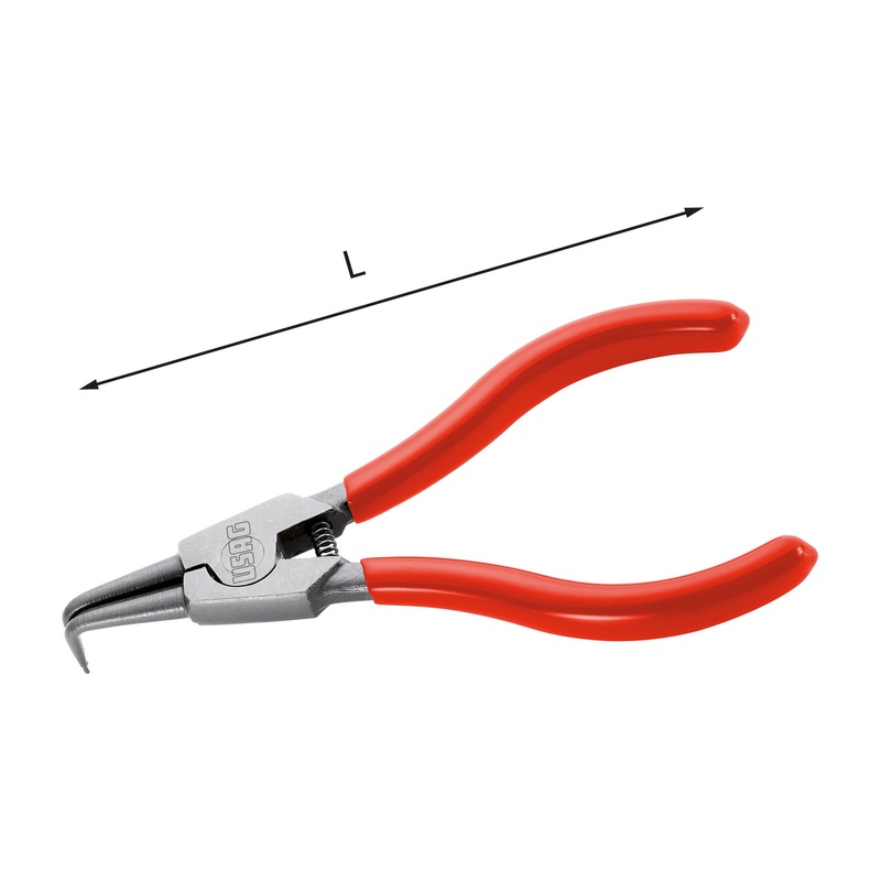 128 CP - Pliers with 90 bent noses for external snap rings - Usag