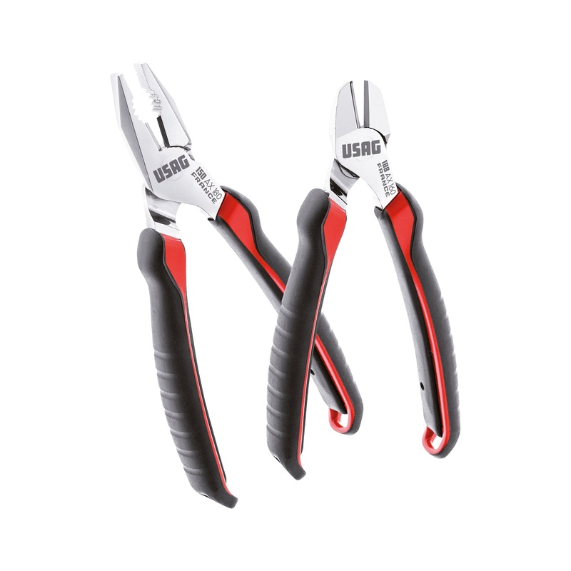 150 AX/SE2 - Assortment with universal pliers and diagonal cutting nippers (2 pcs) - Usag - U01500200