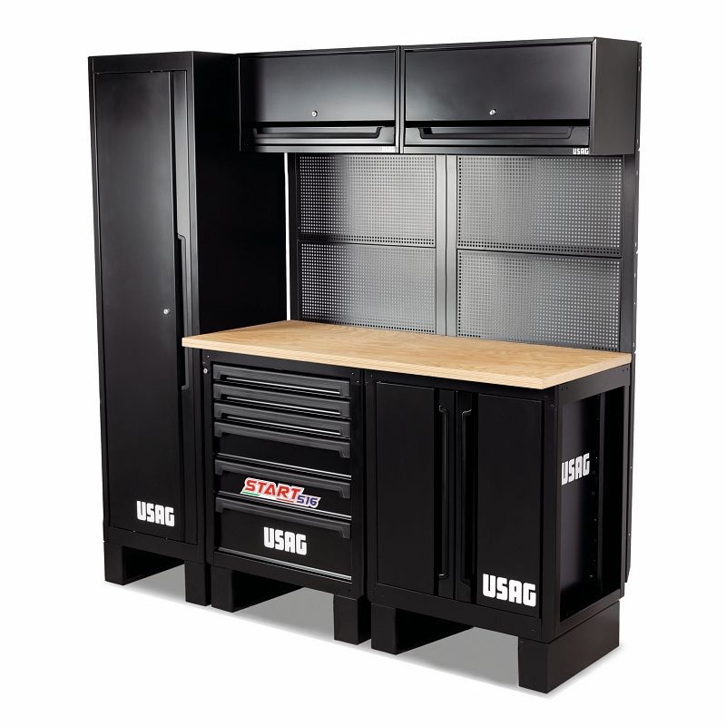 516 SA/CLP | Workshop furniture basic station - WOODEN platform - Usag