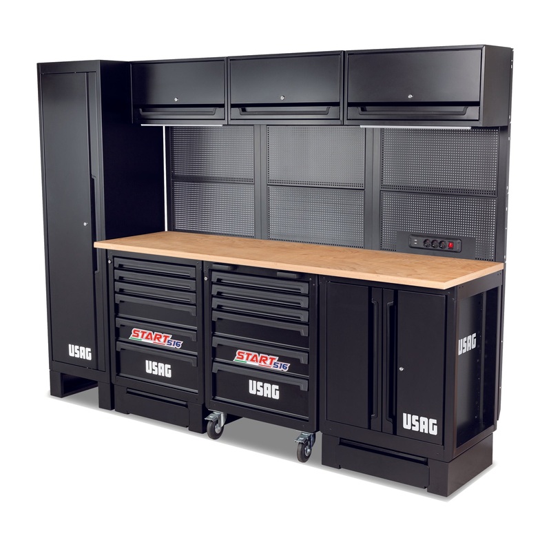 516 SA/STL | Workshop furniture standard workstation - wooden floor - Usag
