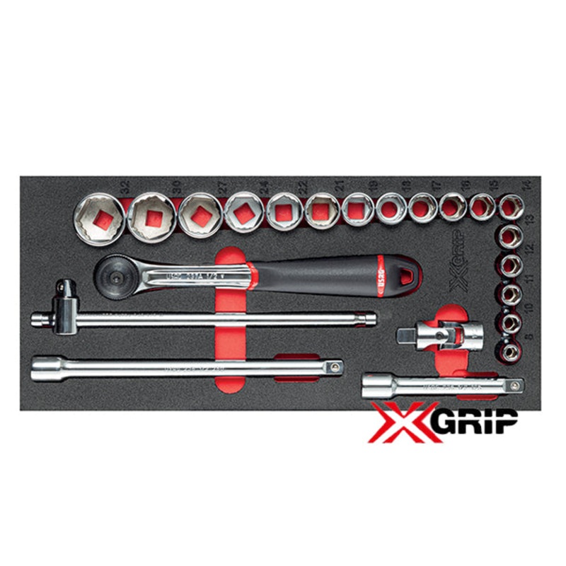 Assorted two-tone sponge module (22 pcs) | 519 M 613CEAX | Usag - U05191068 | X-Grip