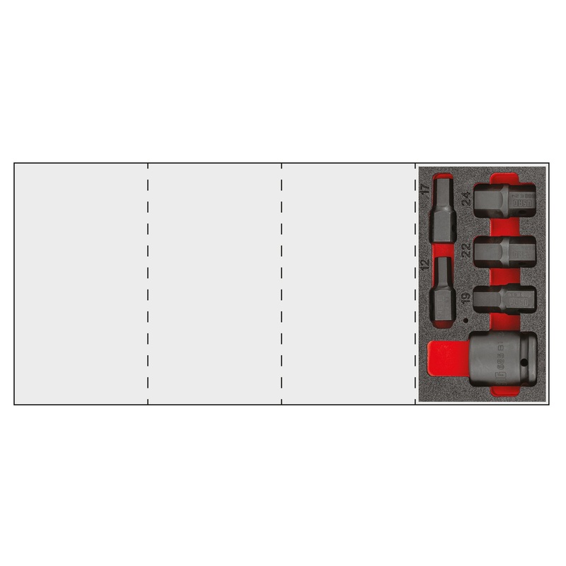 Assorted two-tone sponge module (6 pcs) | 519 M 688ED6 | Usag - U05191030