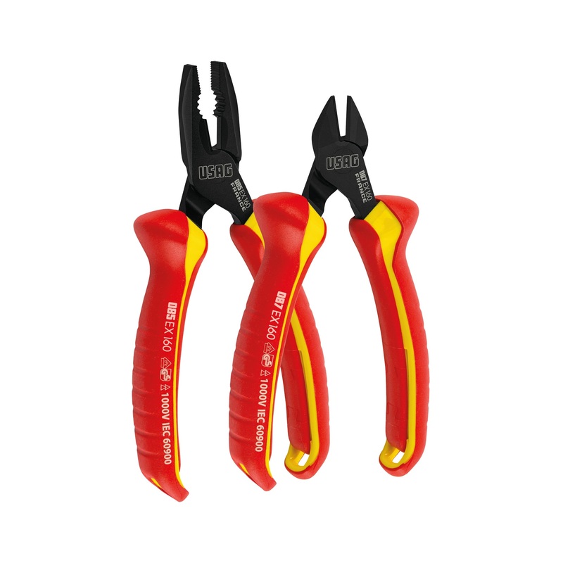 ASSORTMENT - 085 EX/SE2 - Universal pliers and diagonal cutting pliers insulated 1000 v - Usag - U00850120