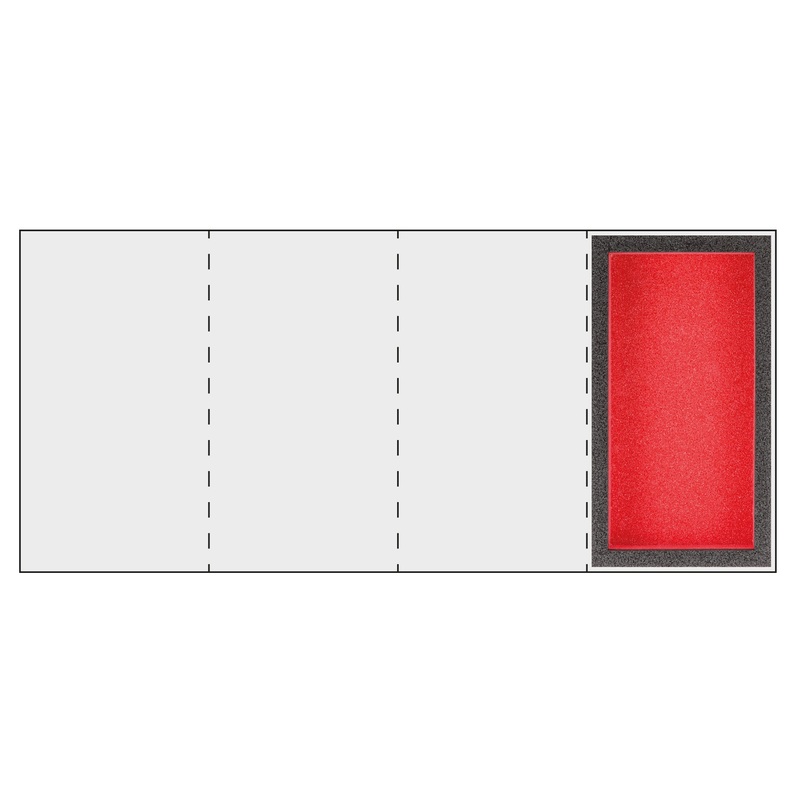 Empty two-tone sponge module for small parts | 519 MSK1 | Usag - U05190973