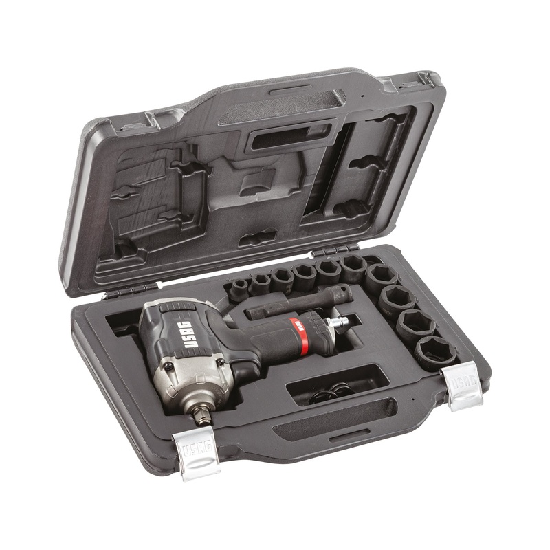Assortment in modular case with impact wrench and machine sockets (12 pcs) | 929 PC1/C12 | U09290006 - Usag