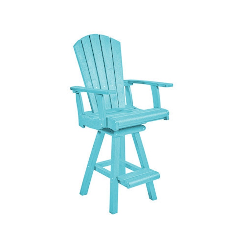 CR Plastics Swivel Pub Arm Chair (Assorted Colours Available) - C25
