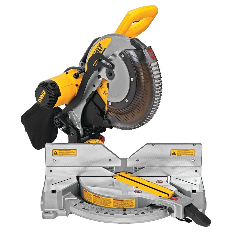 DEWALT DWS716 15 AMP 12 IN. ELECTRIC DOUBLE-BEVEL COMPOUND MITRE SAW COMPLETE WITH STAND