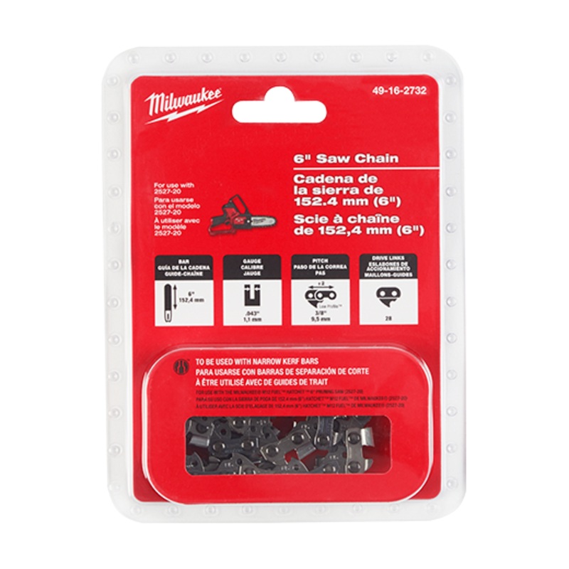 Replacement Chain for Milwaukee 2527-21 Pruning Saw - 49-16-2732