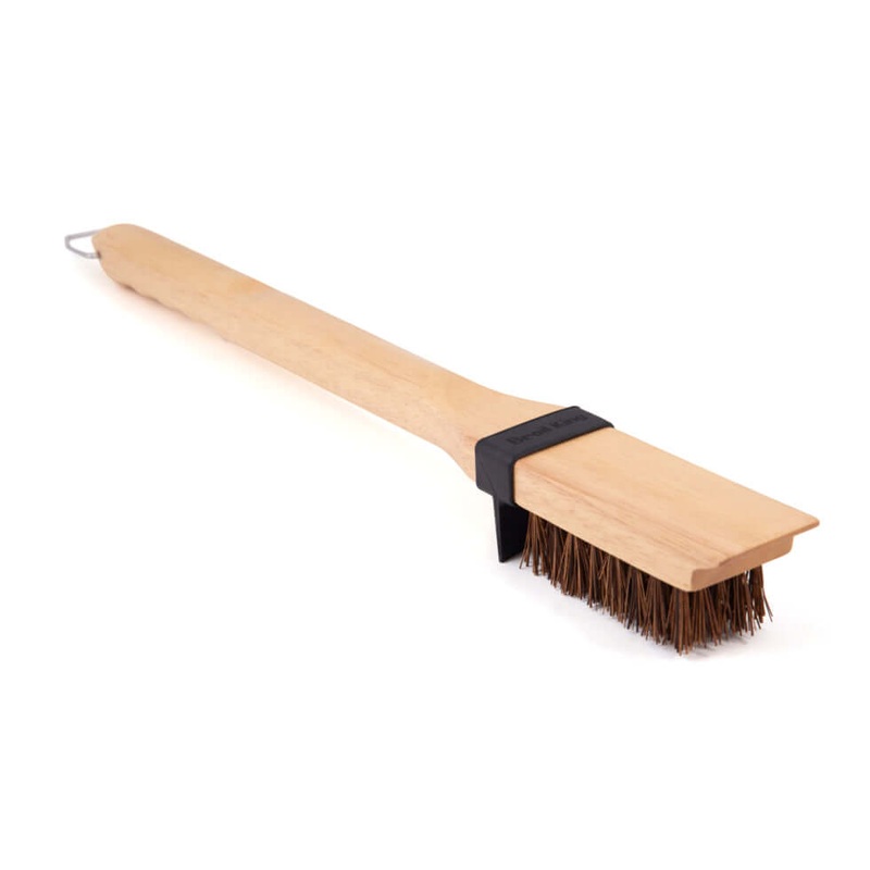 Broil King Grill Brush - Wood - Heavy/Long - Palmyra Bristles