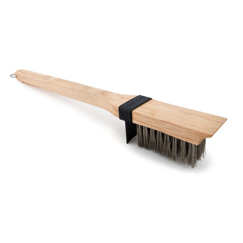 Broil King Grill Brush - Wood - Heavy/Long - Stainless Steel Brushes - 65229