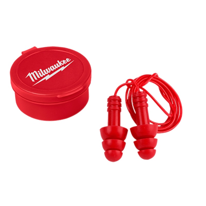 Milwaukee 3 Pack Reusable Corded Ear Plugs - 48-73-3151