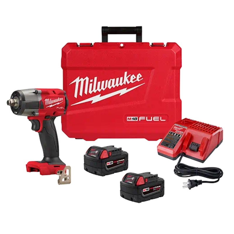Milwaukee M18 FUEL 1/2" Mid-Torque Impact Wrench w/ Friction Ring (Available as Bare Tool or Kit)