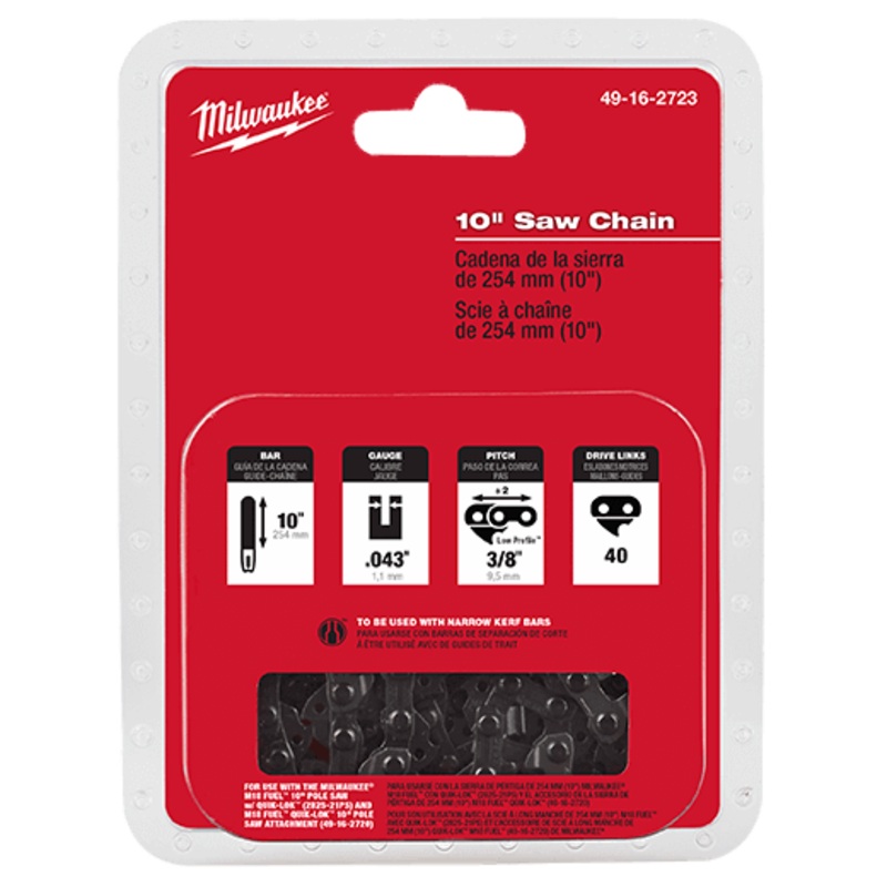 Milwaukee 10" Saw Chain - 49-16-2723