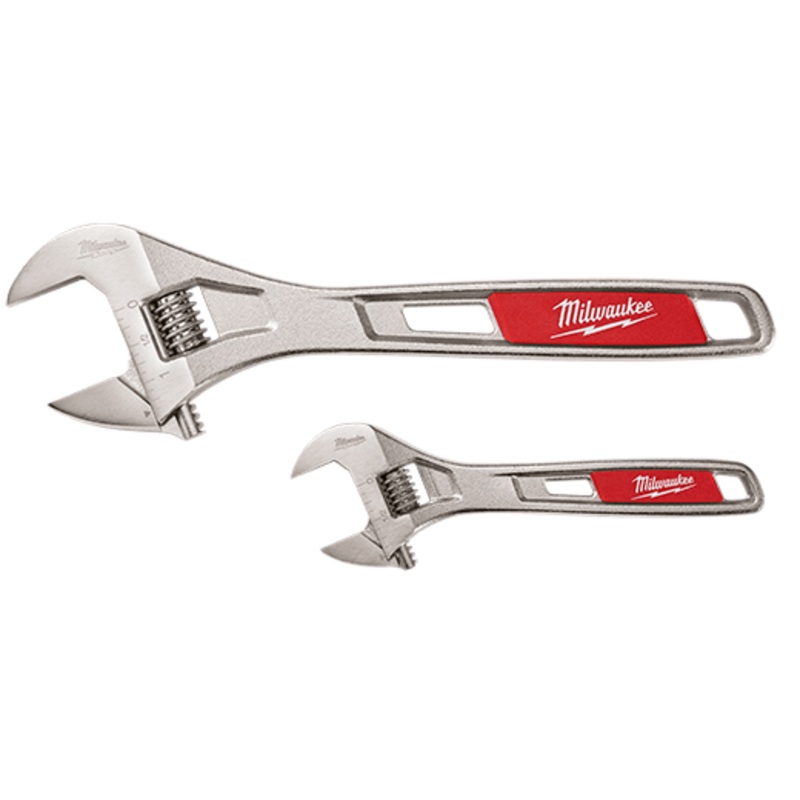 Milwaukee 2 Pc. 6" & 10" Adjustable Wrench Set - 48-22-7400