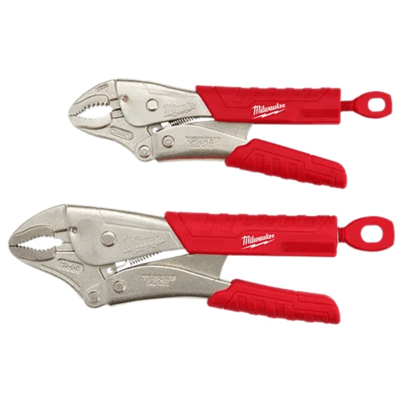 Milwaukee 2 Pc. 7" & 10" TORQUE LOCK CURVED JAW LOCKING PLIERS SET WITH GRIP - 48-22-3402