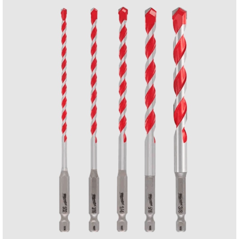 Milwaukee 5pc. SHOCKWAVE Carbide Hammer Drill Bit Kit - 48-20-9051