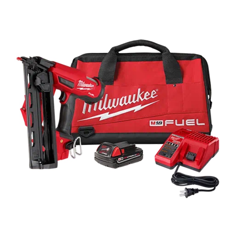 Milwaukee M18 FUEL 16 Gauge Angled Finish Nailer (Available as a kit or Bare Tool)