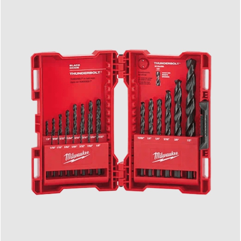 Milwaukee THUNDERBOLT Black Oxide Drill Bit Set - 21PC - 48-89-2801