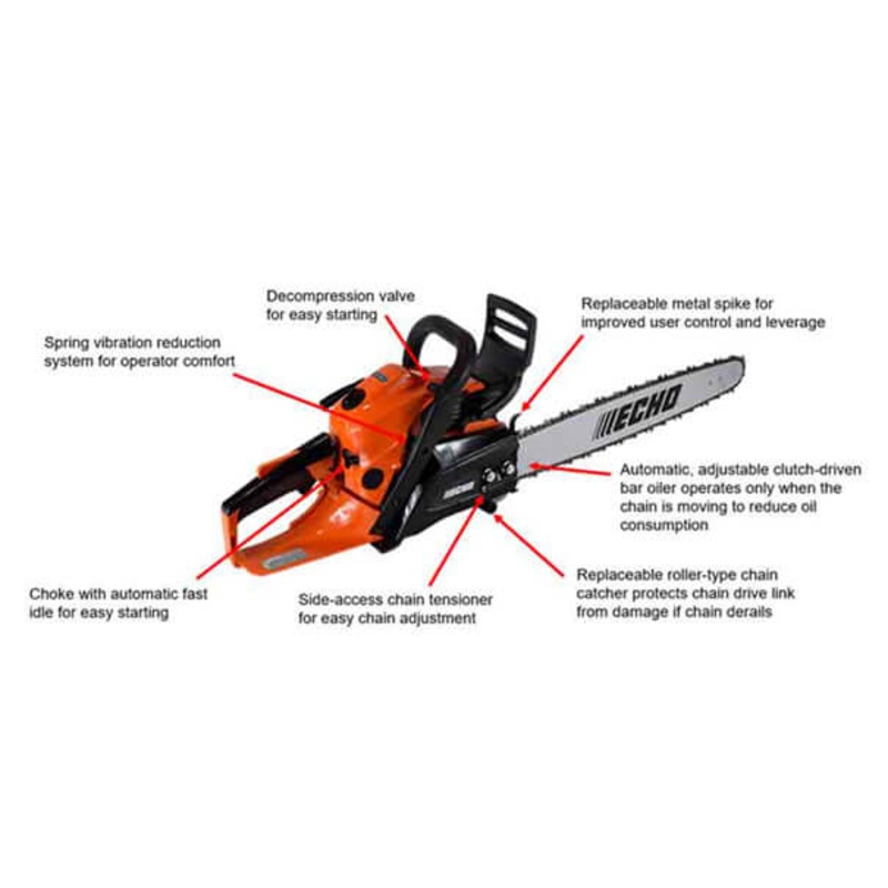 Echo CS-4910-16 50cc Chainsaw 16" Bar