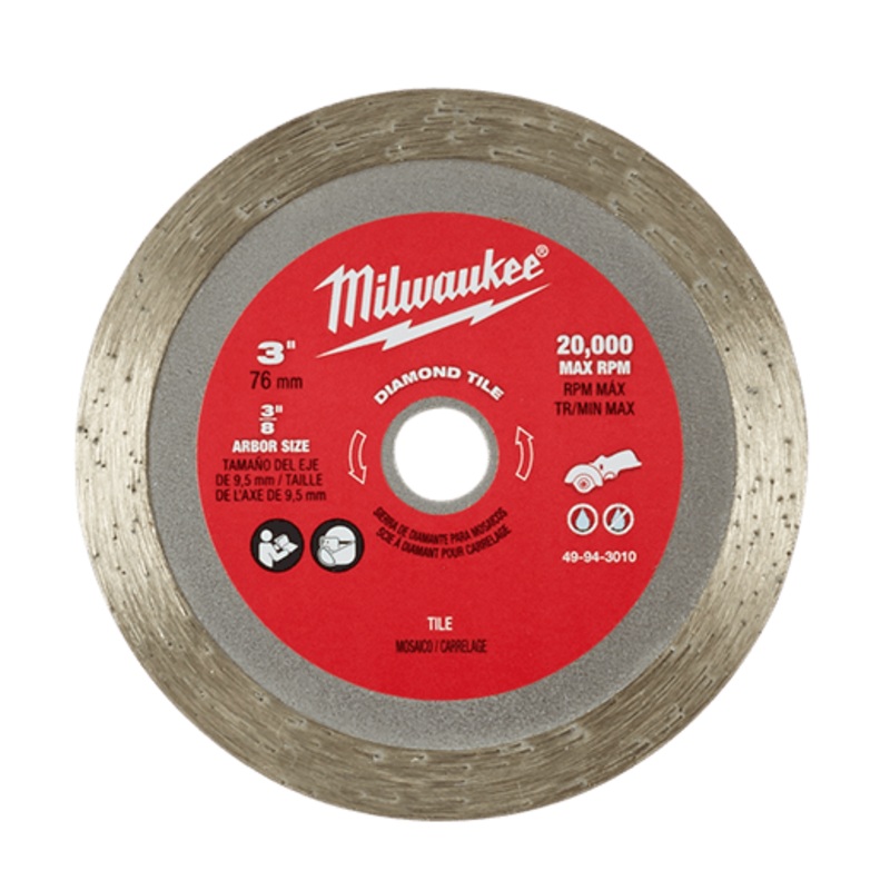 Milwaukee 3" Diamond Tile Blade - 49-94-3010