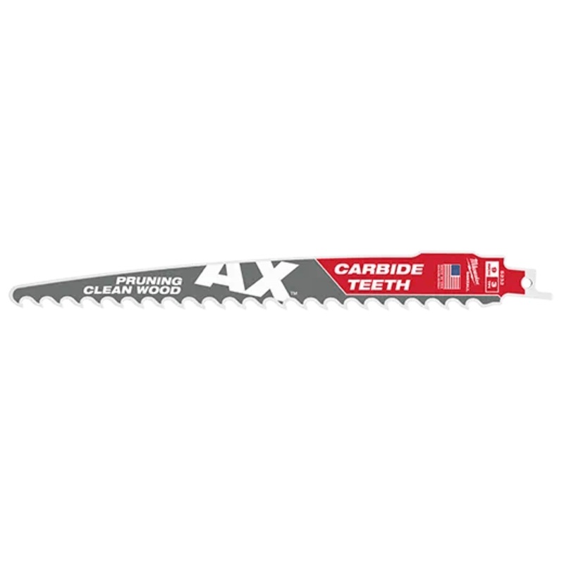 6" 3 TPI The AX with Carbide Teeth for Pruning & Clean Wood SAWZALL Blade 1PK
