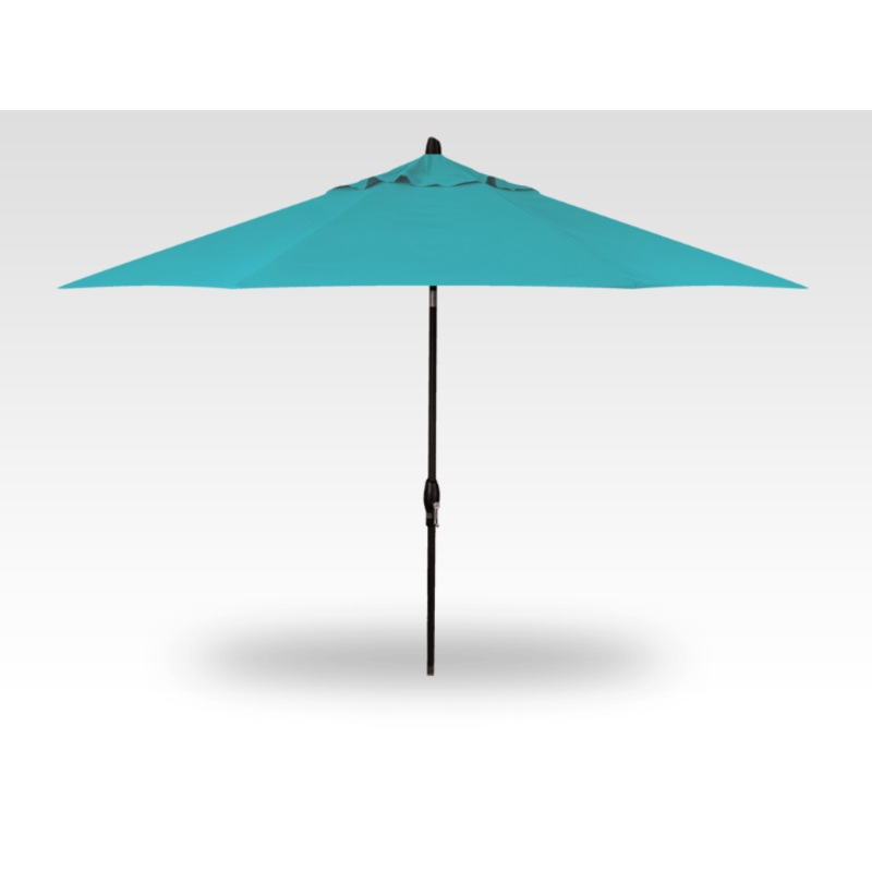 Auto-tilt 11' Umbrella with OBRAVIA Fabric- Black Finish - Base Sold Separately (Assorted Colours Available)