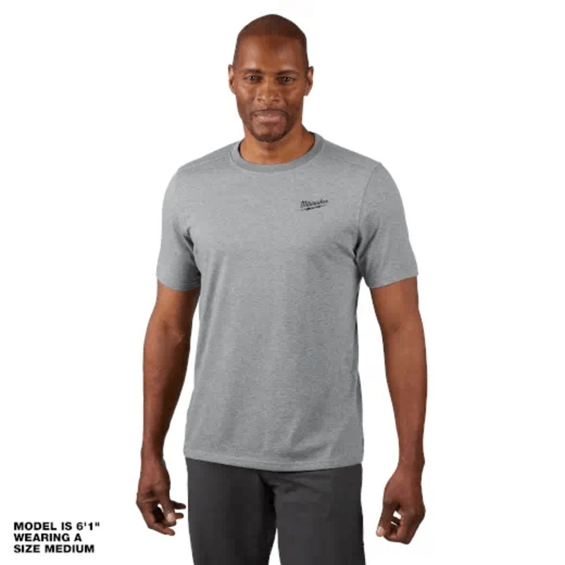 Milwaukee Hybrid Work Tee - Short Sleeve - Grey - 603G (various sizes)