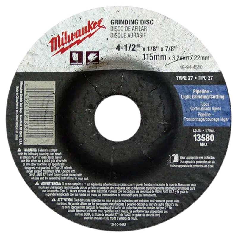 Milwaukee Type 27 Cut Off Wheels (Assorted Sizes Available)