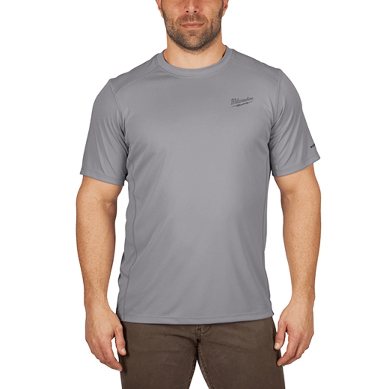 Milwaukee WORKSKIN Lightweight Performance Shirt - Short Sleeve - Grey