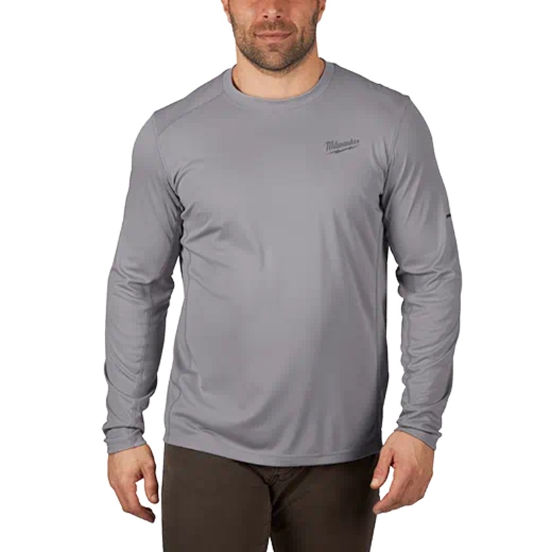 WORKSKIN Lightweight Performance Shirt - Long Sleeve - Grey - 415G (assorted sizes)