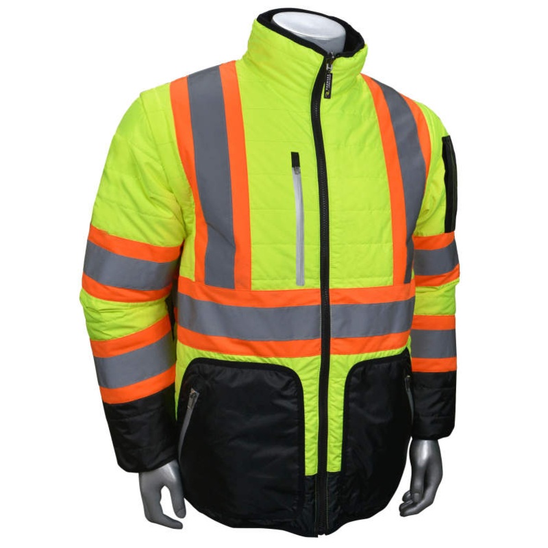 Radians SJ510X-3 Quilted Reversible Jacket with Zip-Off Sleeves X-Back - assorted sizes