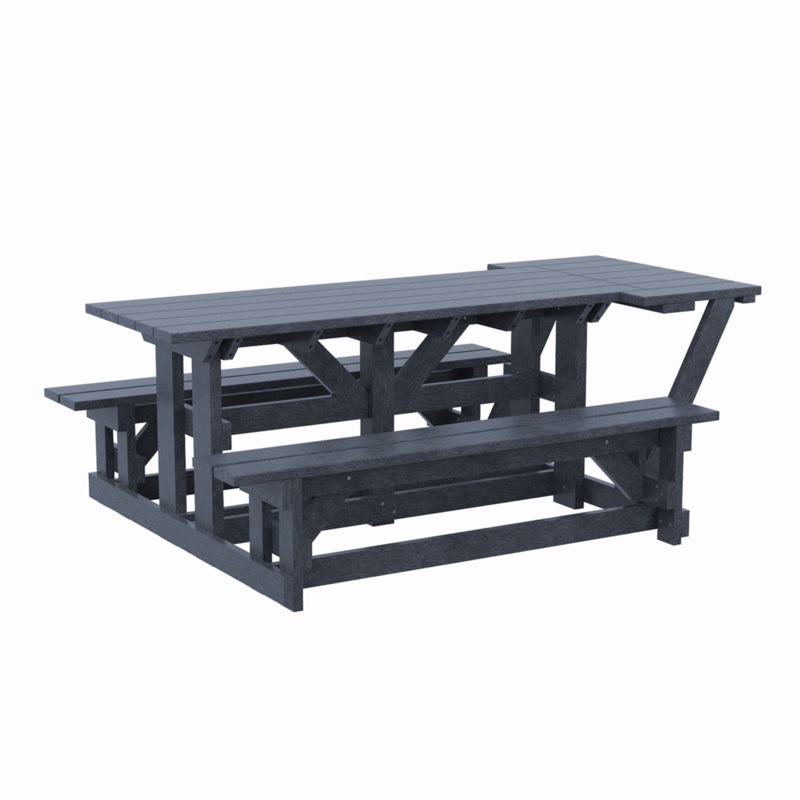 CR Plastics 72" Rectangular Picnic Table *WHEELCHAIR ACCESSIBLE* - T52WC