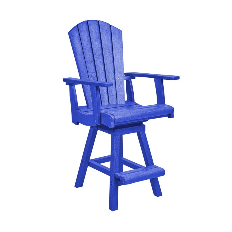 CR Plastics Swivel Counter Arm Chair - C25C