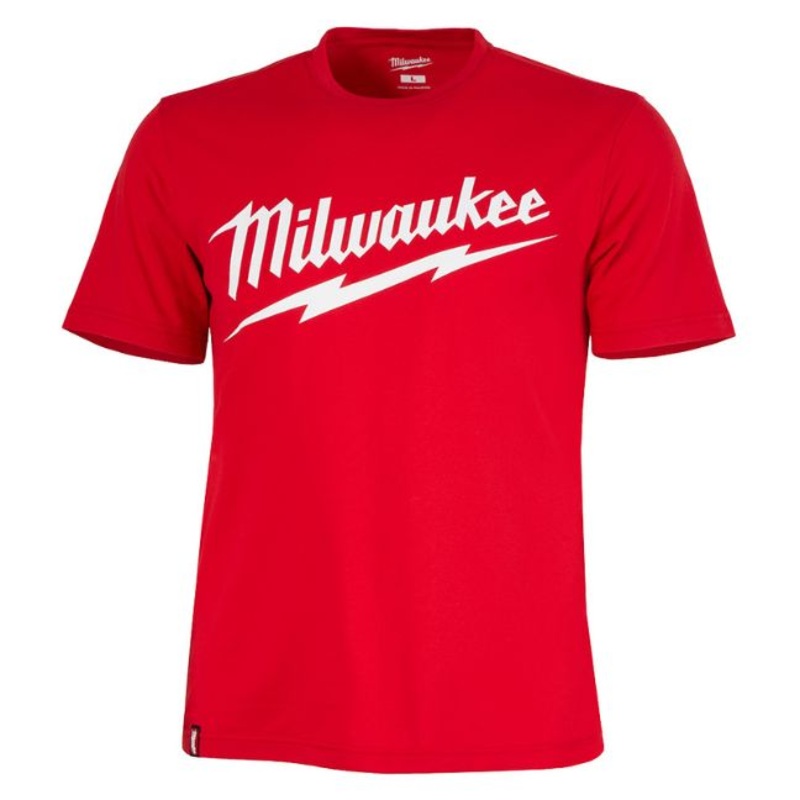 Milwaukee Large Logo Shirt - Red - 607R (various sizes)