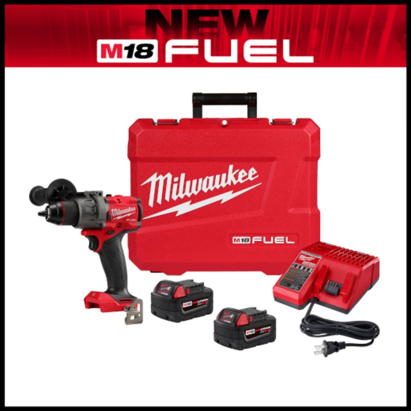 Milwaukee M18 FUEL 1/2" Hammer Drill/Driver - Available in a Kit or as a Bare Tool