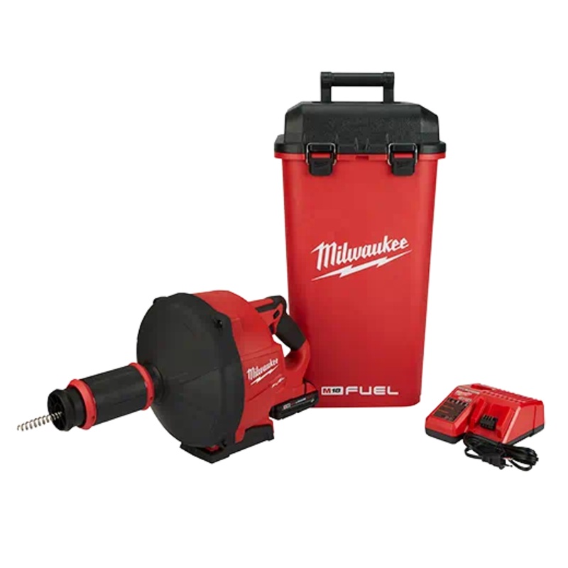Milwaukee M18 FUEL Drain Snake w/ CABLE DRIVE with 5/16 Cable Kit - 2772A-21