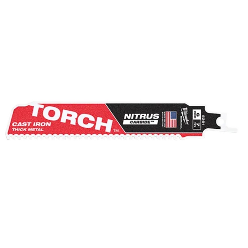 Milwaukee SAWZALL TORCH with NITRUS CARBIDE (Assorted Blades Available)