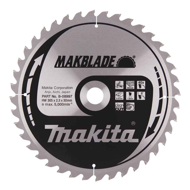 Makita Makblade for Stationary Saw TCT Blades 305mm X 30 X 40T B-08997