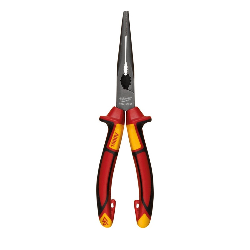 Milwaukee VDE Long Round Nose Pliers 205mm 4932464564