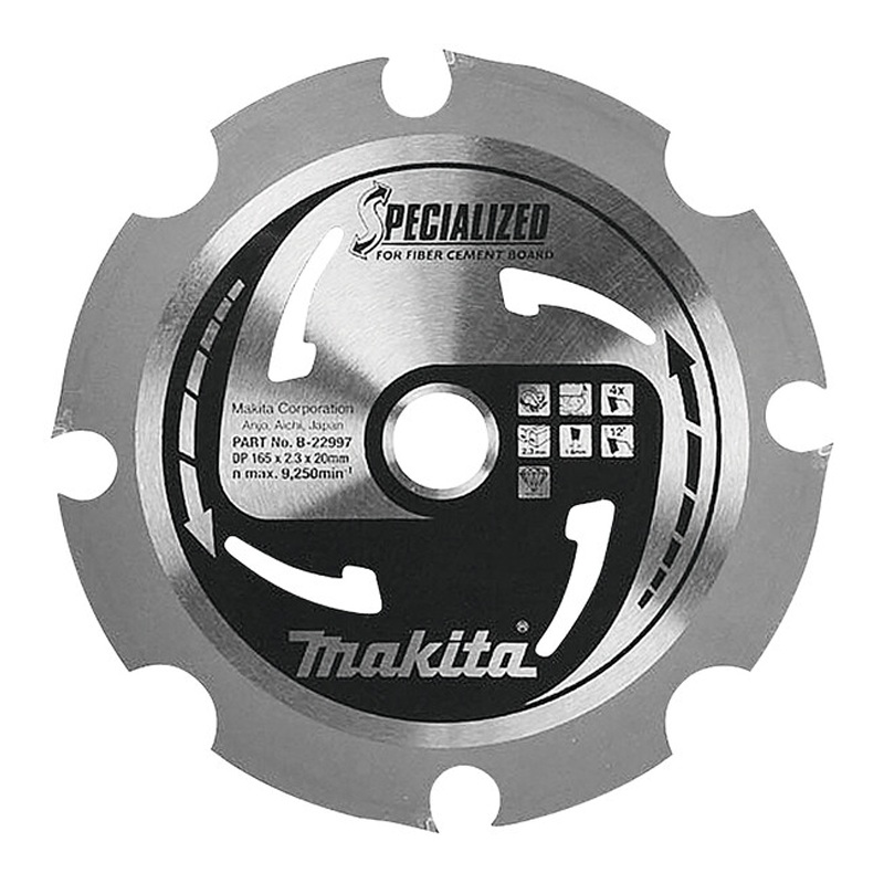 Makita Specialized Fibre Cement Board TCT Blade 165 X 20 X 4T  PCD  B-22997