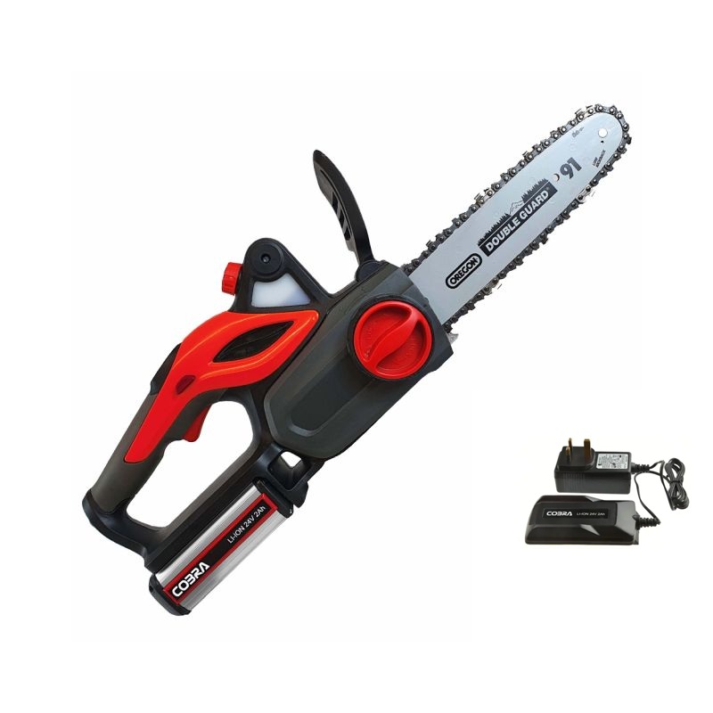 Cobra 24V 2Ah Chainsaw 25cm Bar Kit CS1024V (With Battery + Charger)