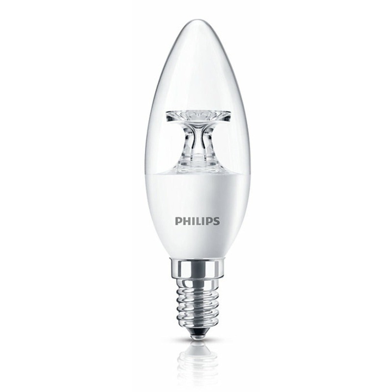 Candle bulb led 5.5-40w e14 2700k 220-240v 50hz/60hz b35 cl  | PHI00250